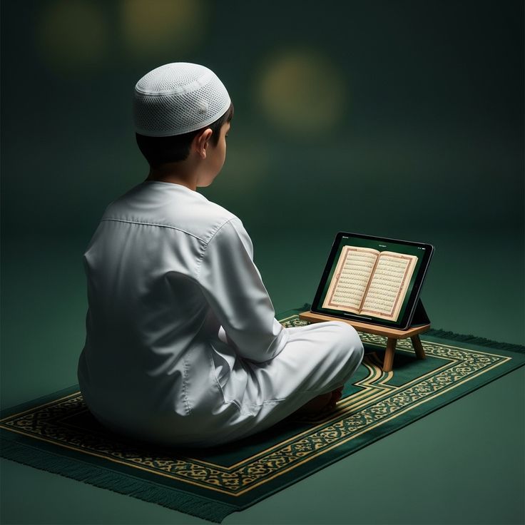 Student reciting Quran